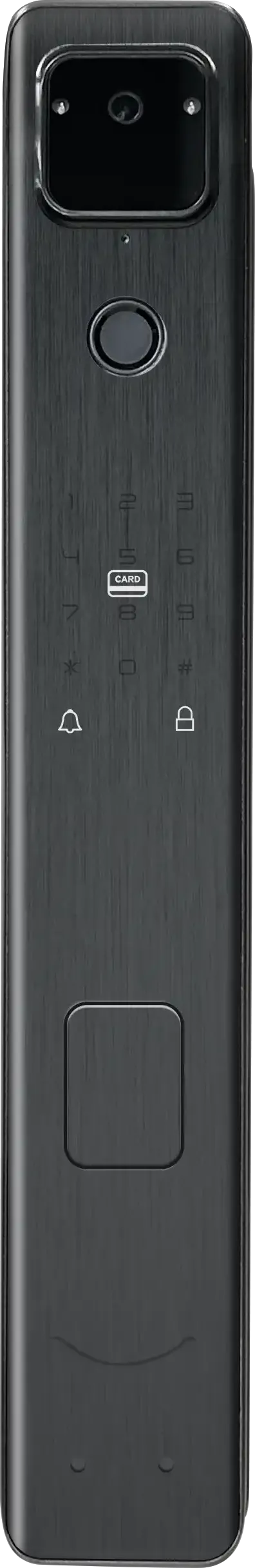 Akubela Smart Door Lock SL50, Multi-screen, peephole camera, C- grade anti-theft lock, Multiple
unlocking methods.
